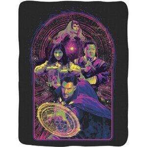 NEW Dr Doctor Strange Plush Fleece Throw Gift Blanket Movie Multiverse Marvel